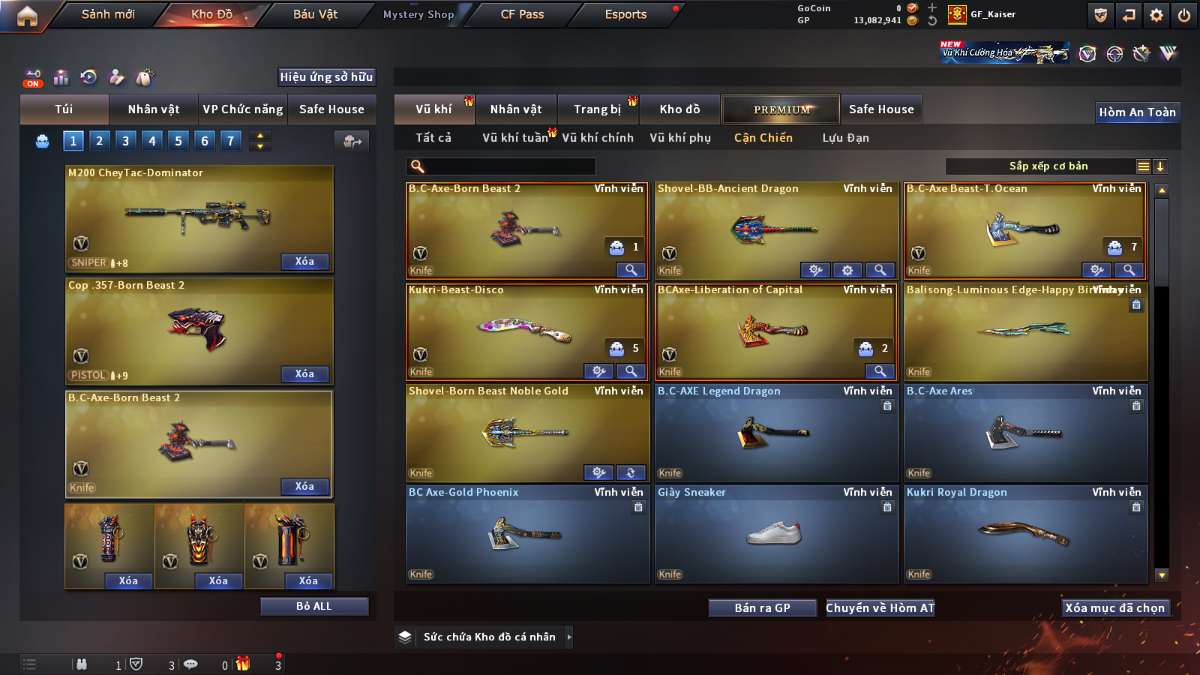 shop acc cf uy tin gia re